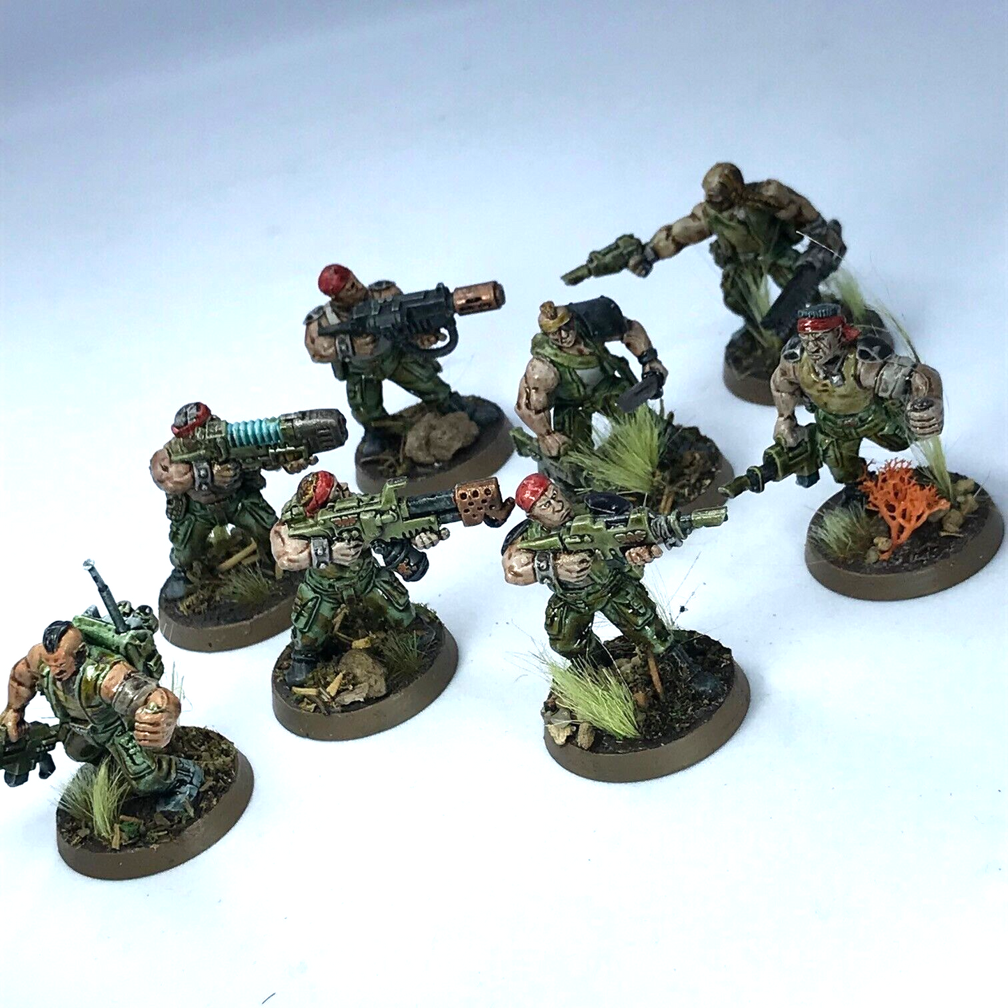 Imperial Guard Catachan Jungle Fighter Squad  - Painted - Warhammer 40K C3684