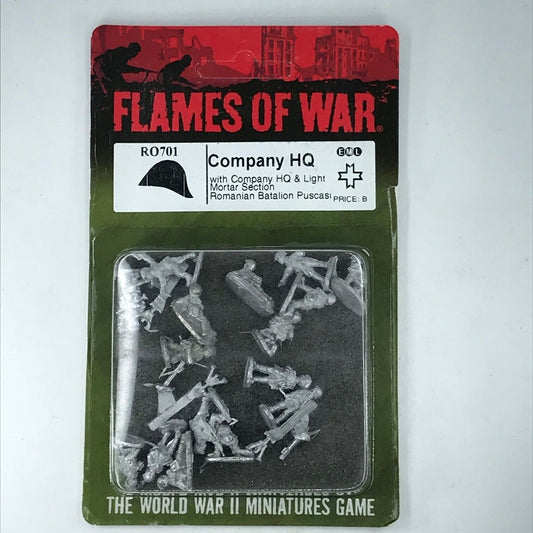 Metal Romanian Company HQ Blister WW2 - Flames of War C2242