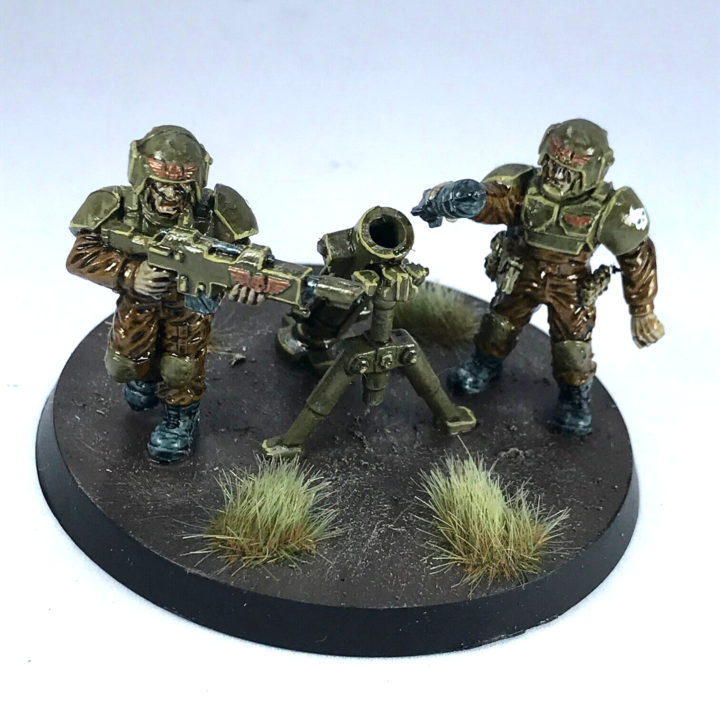 Imperial Guard Cadian Mortar Team Astra Militarum - Painted Warhammer 40K C3221