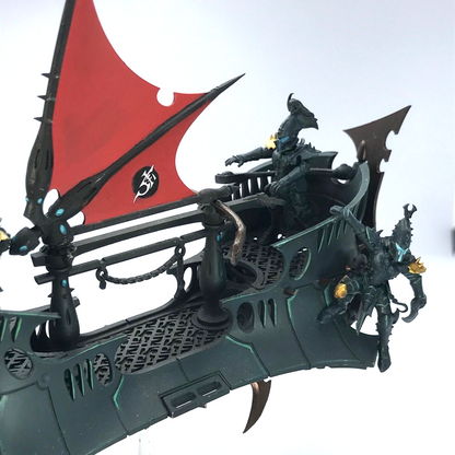 Drukhari Dark Eldar Ravager Skycraft Flyer - Painted - Warhammer 40K BOX111