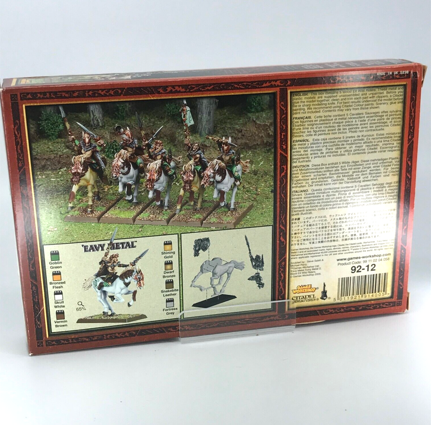 Wood Elves Wild Riders Regiment - Warhammer Fantasy Games Workshop Unpainted