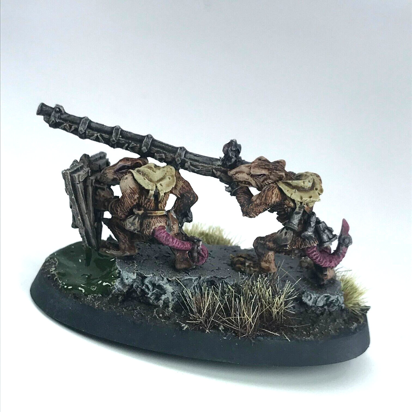 Skaven Warplock Jezzail Team - Warhammer Fantasy Games Workshop Painted X11740