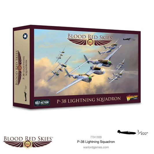Blood Red Skies: P38J Lightning Squadron  - Bolt Action Warlord Games Miniatures
