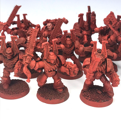 Classic Khorne Chaos Space Marine Squad - Part Painted - Warhammer 40K C3910