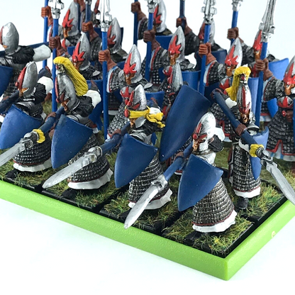 High Elves Spearmen Regiment - Warhammer Fantasy Painted - Some Metal