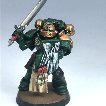 Dark Angels Veteran Champion Space Marines - Painted - Warhammer 40K X8853