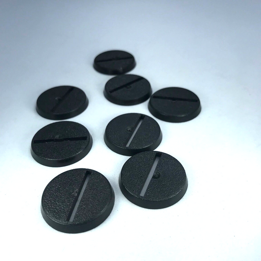 Original Games Workshop 25mm Round Slotta Bases Dated 2005 Warhammer 40K X11240