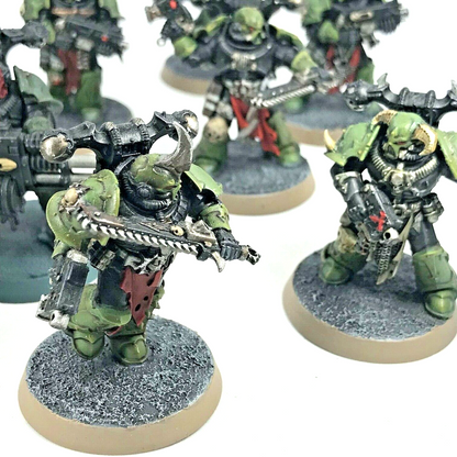 Chaos Plague Marines Squad - Painted - Warhammer 40K C495