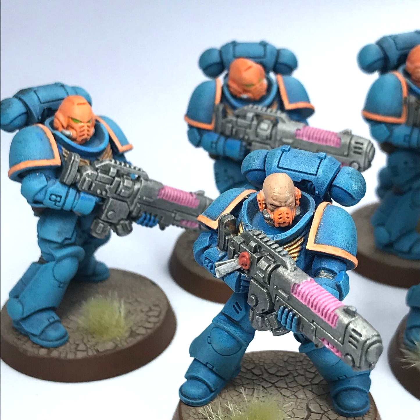 Space Marine Primaris Hellblasters - Painted - Warhammer 40K C475