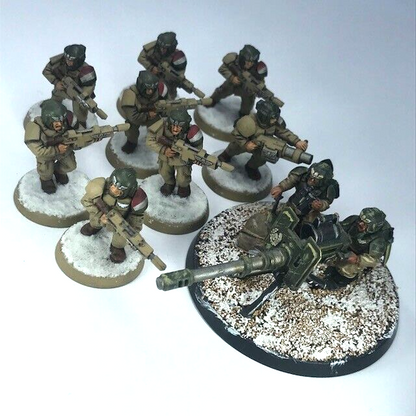 Cadian Infantry Section Imperial Guard - Painted - Warhammer 40K C1609