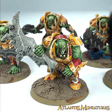 Painted Orruk Orc Ironjawz Brutes - Warhammer Age of Sigmar C1574