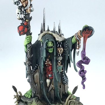 Swampcalla Shaman Orruk Warclans - Painted - Warhammer Age of Sigmar C5090