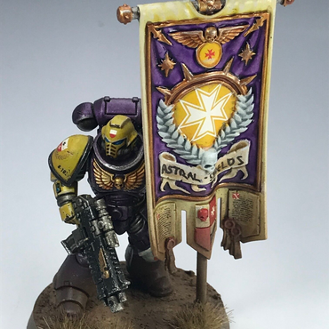 Space Marine Primaris Army Standard Bearer HQ - Painted - Warhammer 40K C481