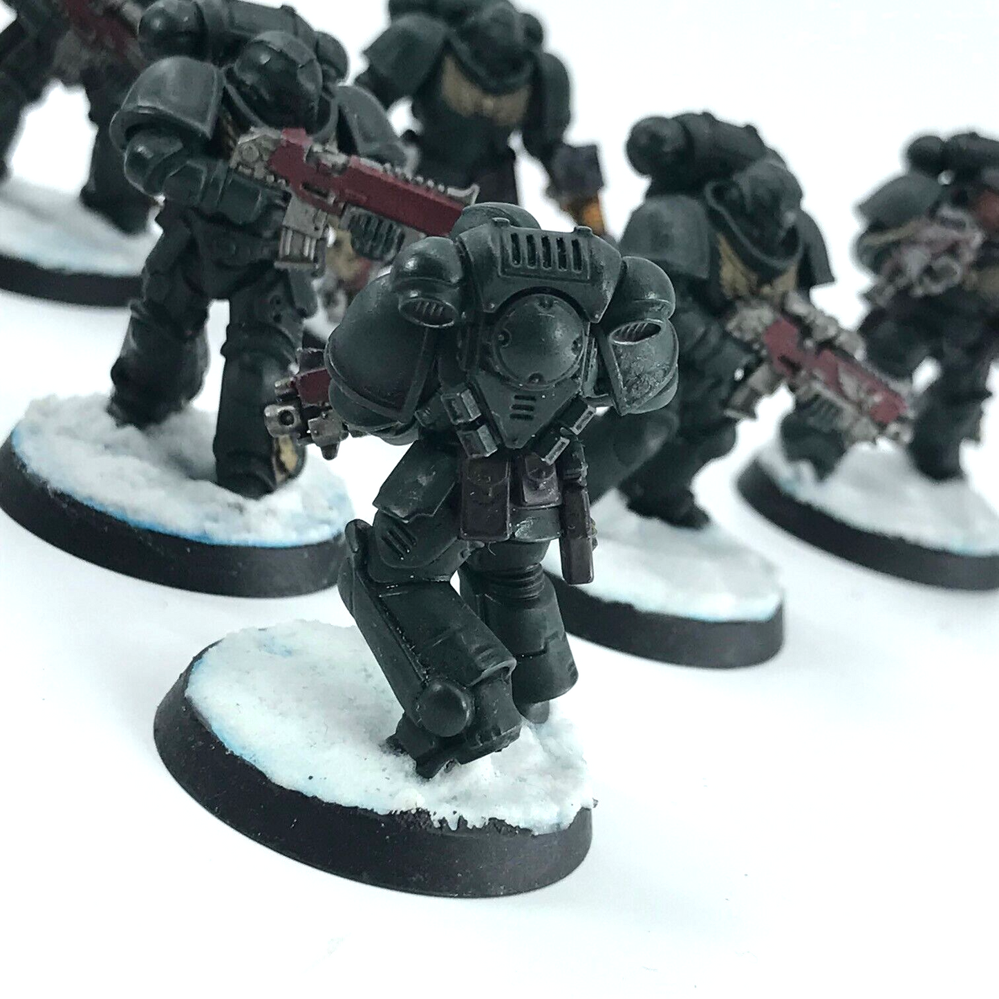 Dark Angels Primaris Intercessors Space Marines - Warhammer 40K Painted C3984