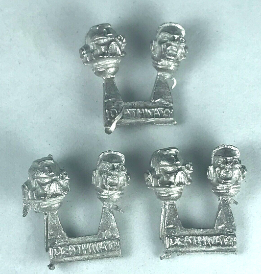 Classic Metal Space Marine Deathwatch Heads Part Spares - Warhammer 40K X2185