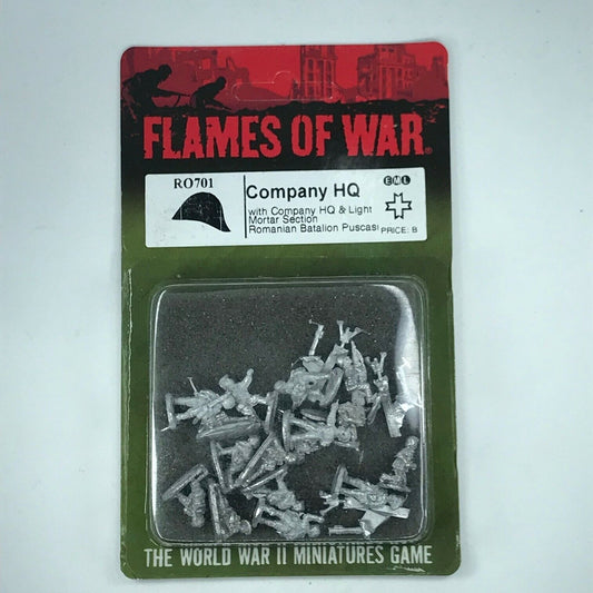 Metal Romanian Company HQ and Light Mortars Blister WW2 - Flames of War C502