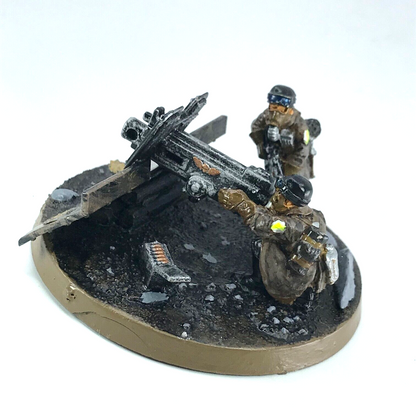 Steel Legion Heavy Bolter Team Imperial Guard - Warhammer 40K Painted C3901