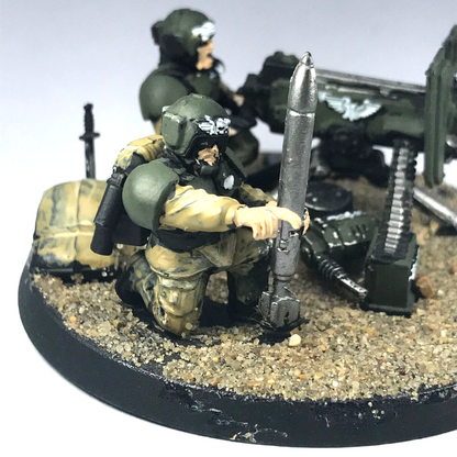 Cadian Heavy Bolter Team Imperial Guard - Painted - Warhammer 40K C3559