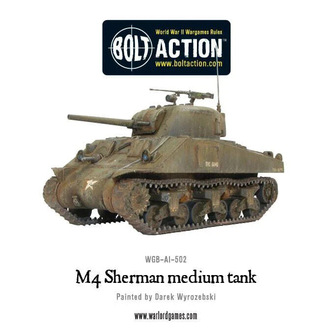 M4 Sherman Medium Tank - Warlord Games Bolt Action Miniatures