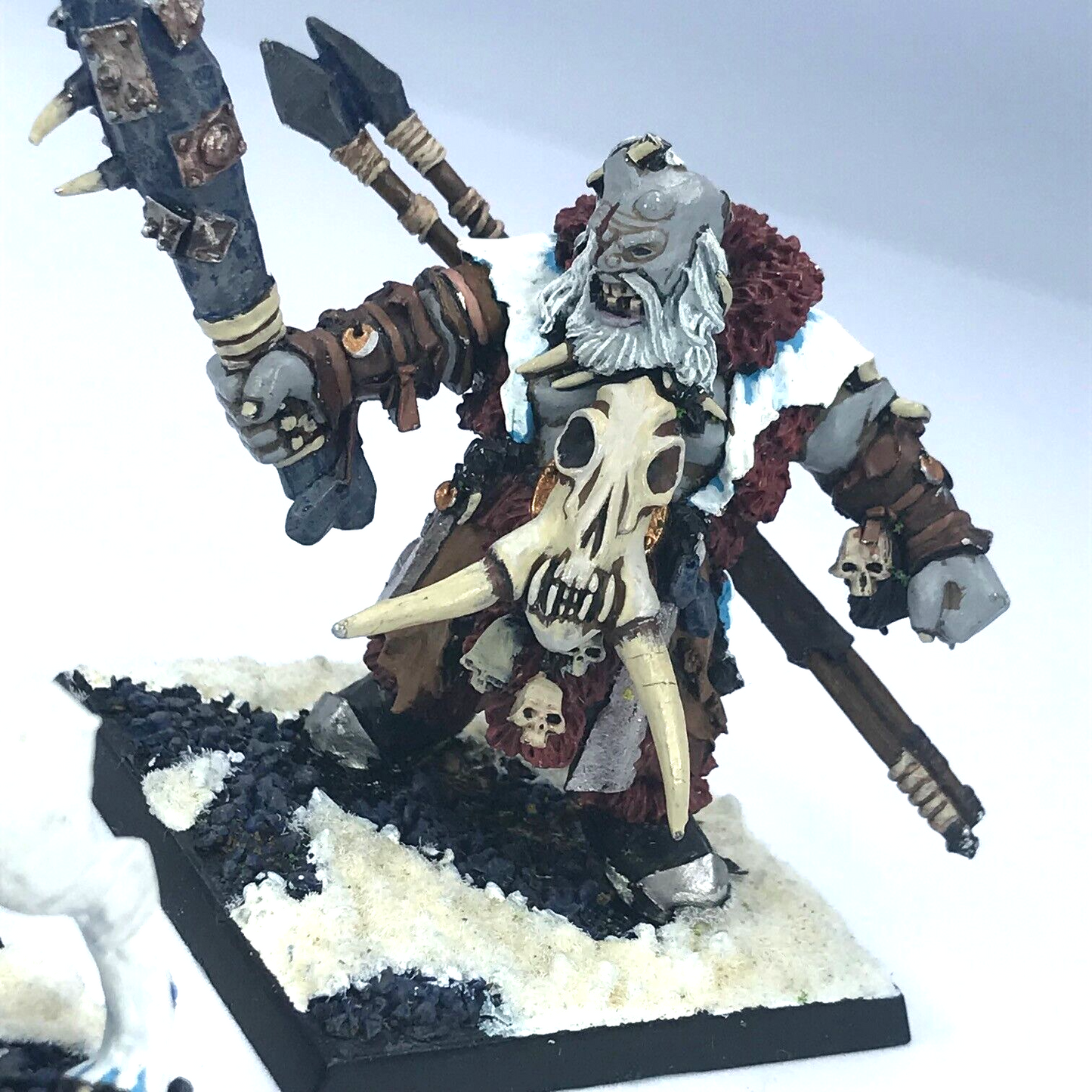 Metal Ogre Kingdoms Icebrow Hunter & Sabres - Chipped - Warhammer Fantasy