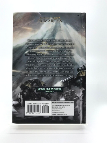 Perturabo Hammer of Olympia Hardback Book - Guy Haley Warhammer 40K M553