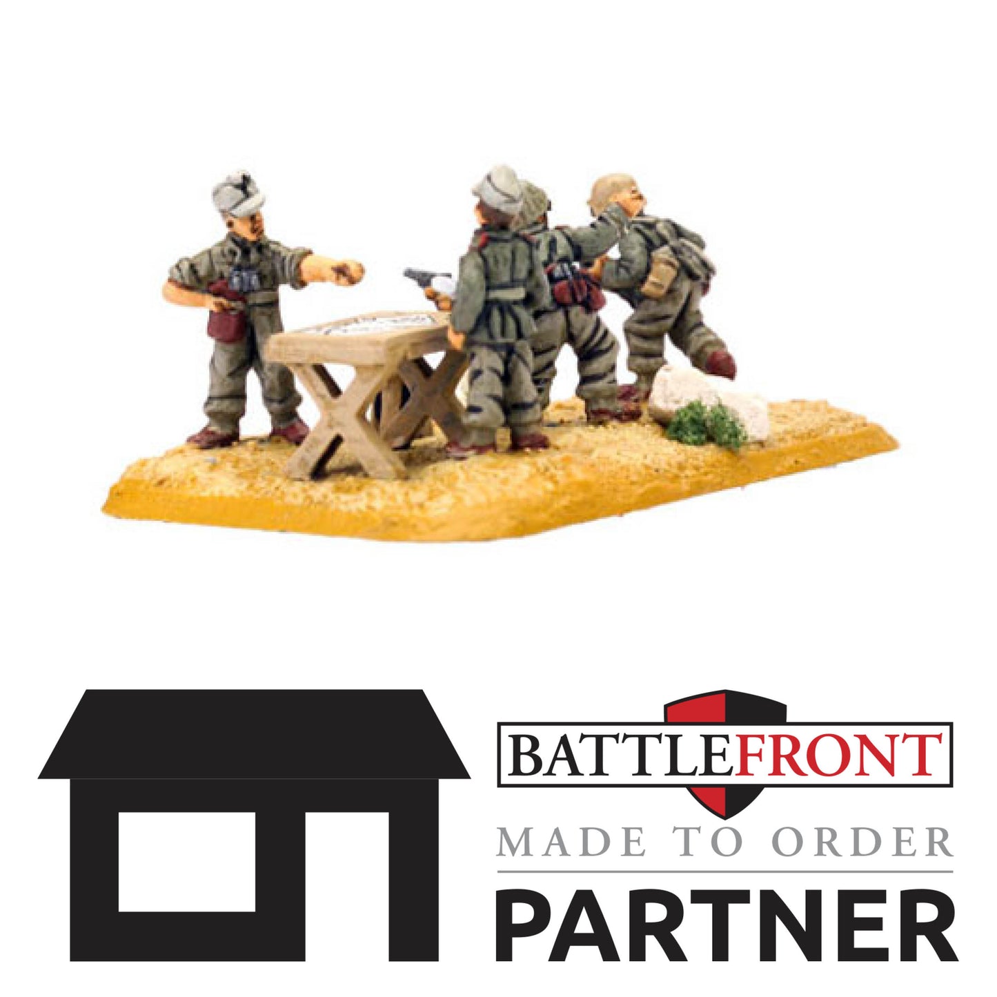 Pre-order: Afrika Korps DAK Artillery HQ - Made to Order - Battlefront Miniatures