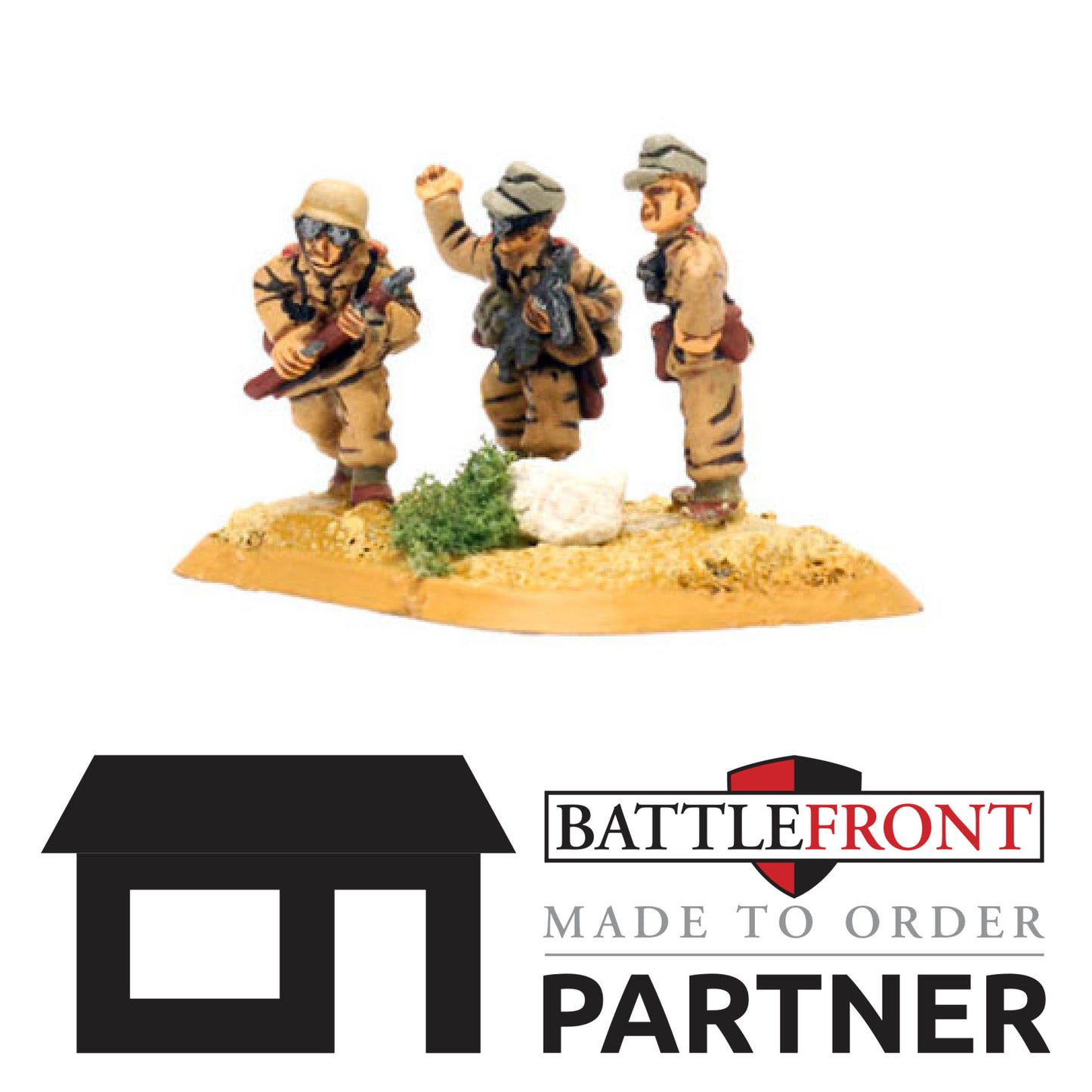 Pre-order: Afrika Korps DAK Artillery HQ - Made to Order - Battlefront Miniatures