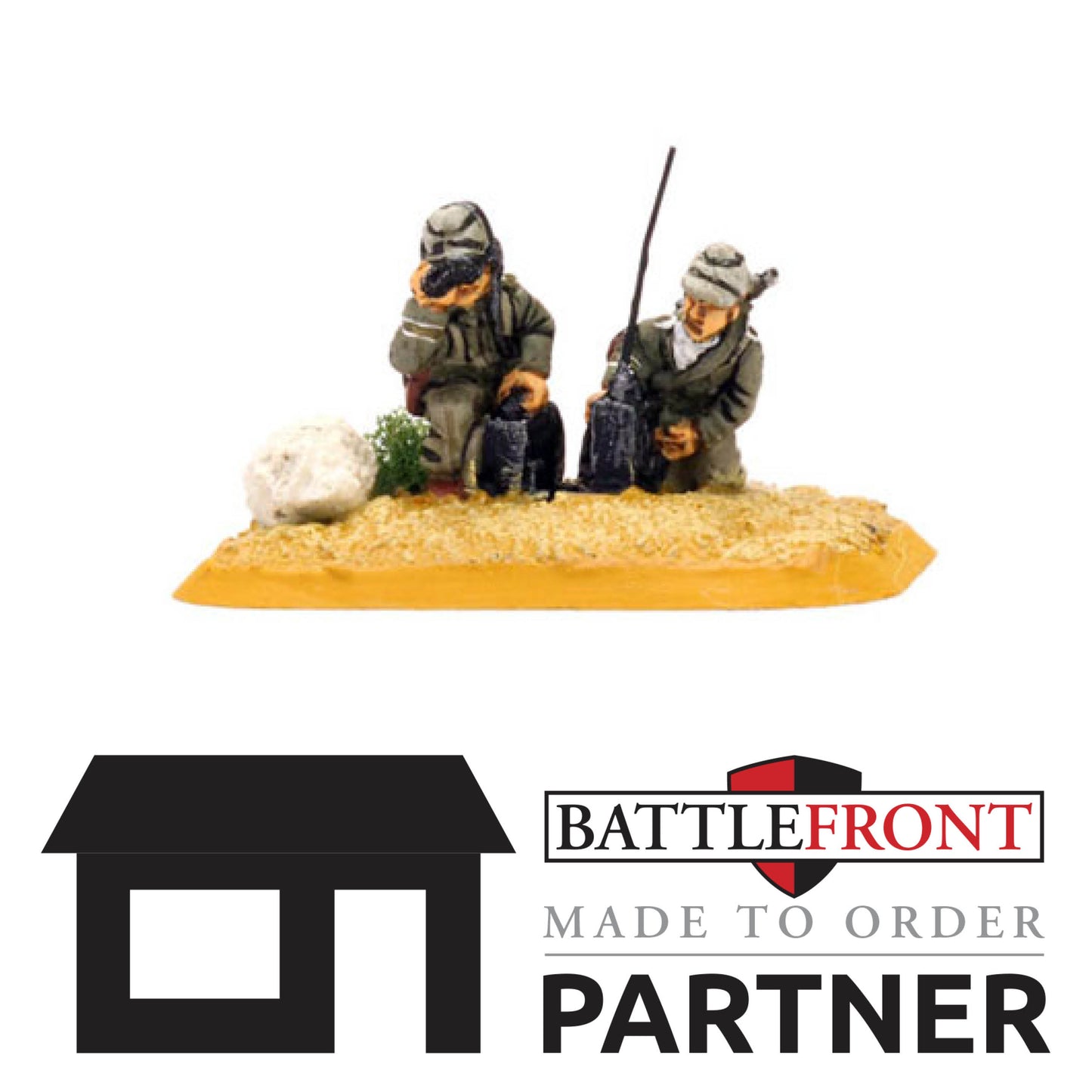 Pre-order: Afrika Korps DAK Artillery HQ - Made to Order - Battlefront Miniatures