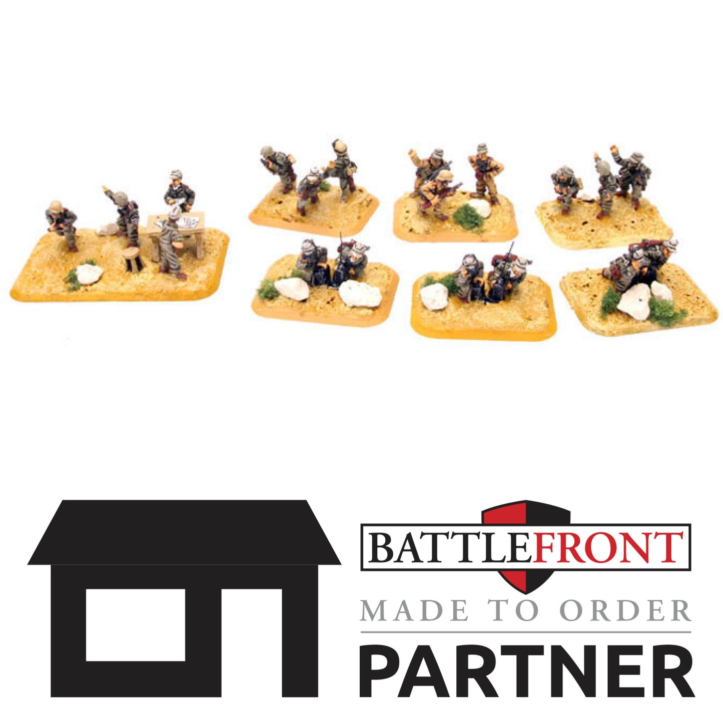 Pre-order: Afrika Korps DAK Artillery HQ - Made to Order - Battlefront Miniatures