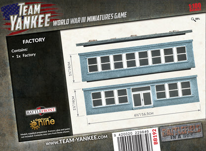 Pre-order: Modern: Factory Building - WW3 - Pre-painted Terrain - Battlefront Miniatures - Brand New