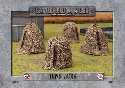 Pre-order: Haystacks - Pre-Painted Terrain - Battlefield In A Box - Brand New
