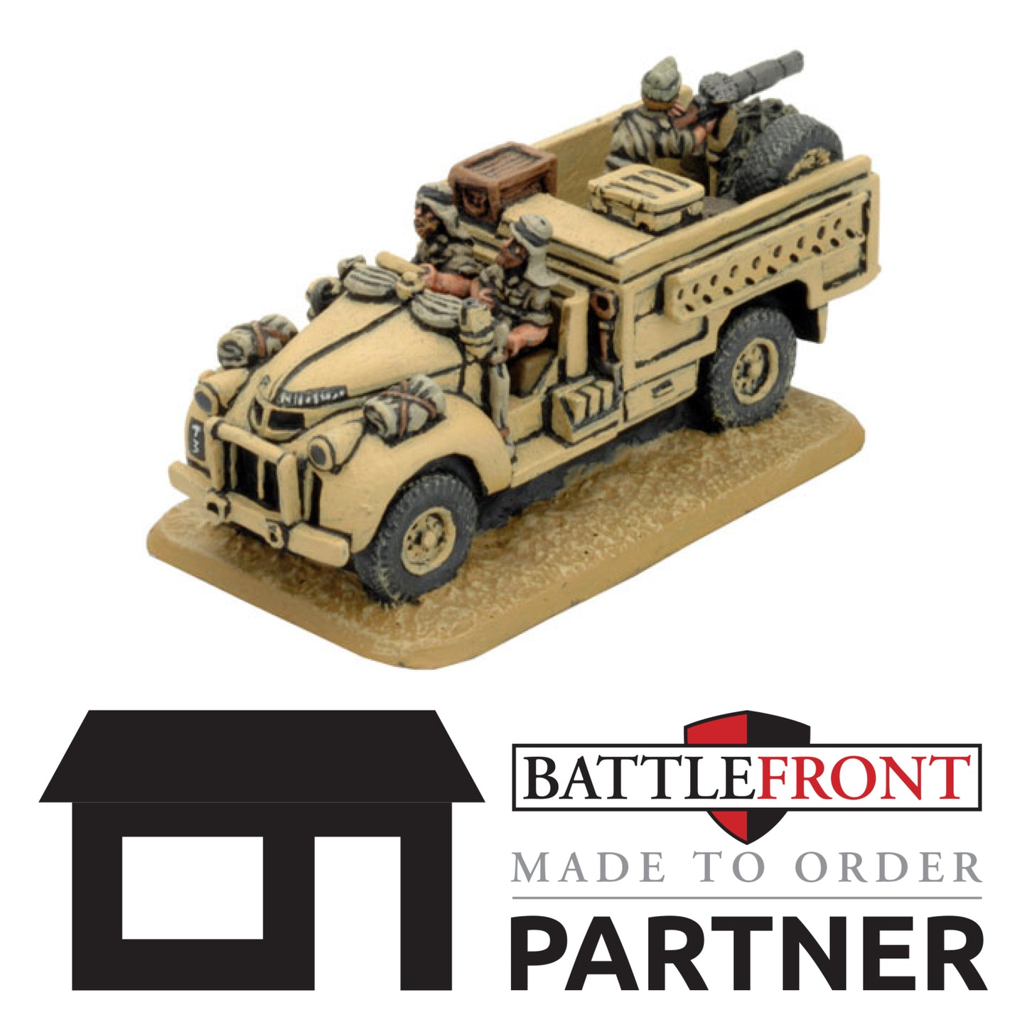 Pre-order: LRDG Chev Truck - British - Battlefront Miniatures - Brand New