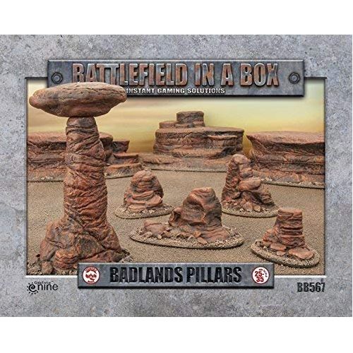 Pre-order: Badlands: Pillars (Mars) - Pre-Painted - Battlefield In A Box - Brand New