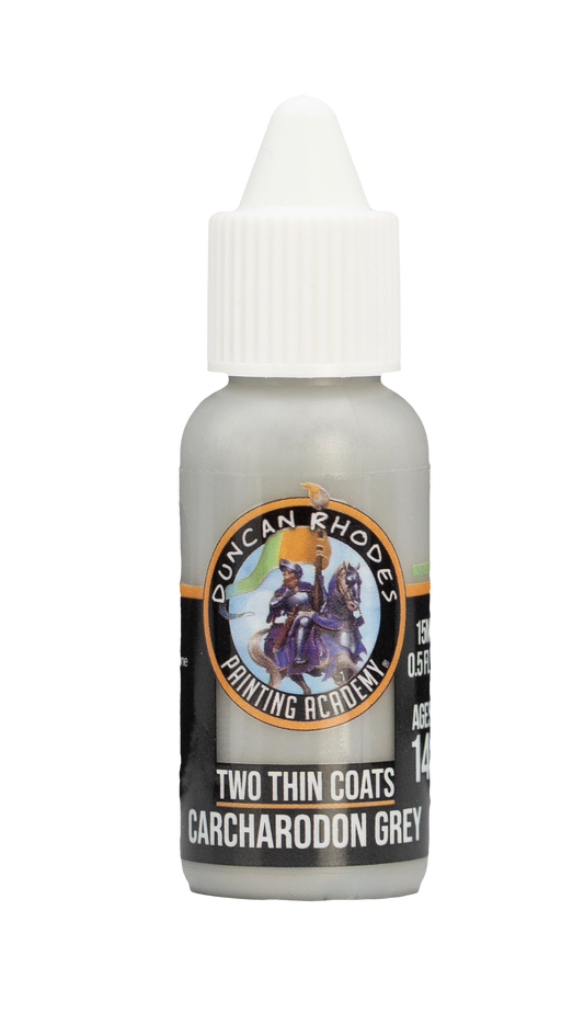 Carcharodon Grey Two Thin Coats Paints Duncan Rhodes Painting Academy - 15ml