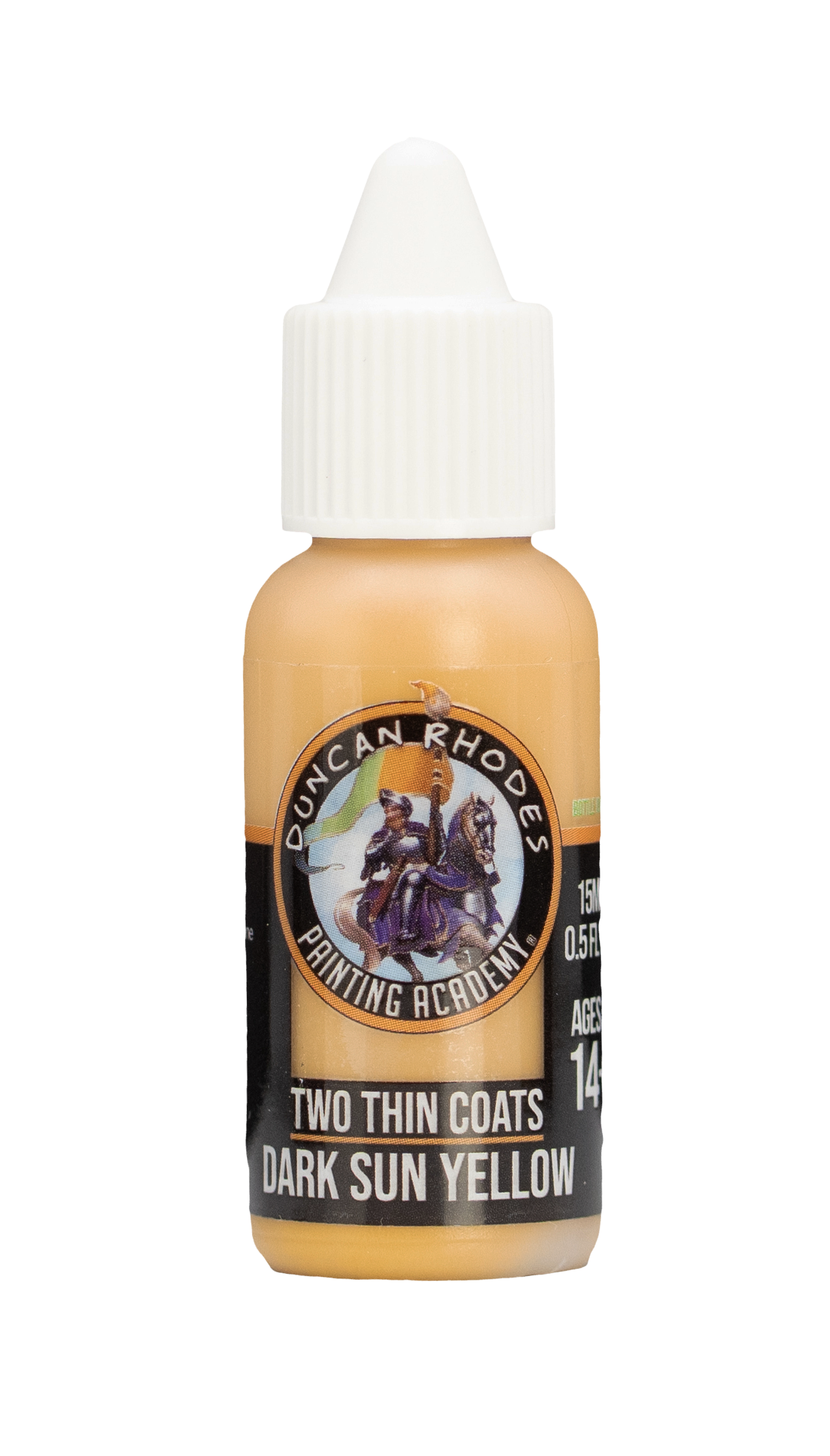 Dark Sun Yellow Two Thin Coats Paints Duncan Rhodes Painting Academy - 15ml