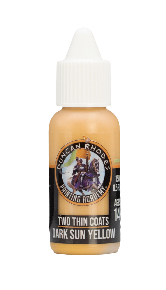 Dark Sun Yellow Two Thin Coats Paints Duncan Rhodes Painting Academy - 15ml