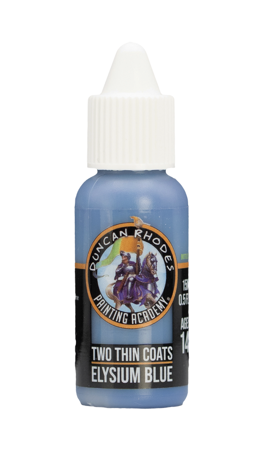 Elysium Blue Two Thin Coats Paints Duncan Rhodes Painting Academy - 15ml