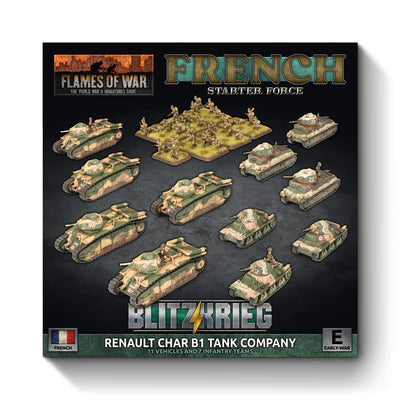 Pre-order: Renault Char B1 bis Combat Company - Early War - Brand New - Flames of War