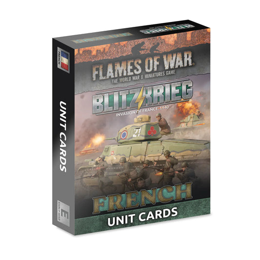 Pre-order: Blitzkrieg: French Unit Cards - Early War - Brand New - Limited Edition - Flames of War