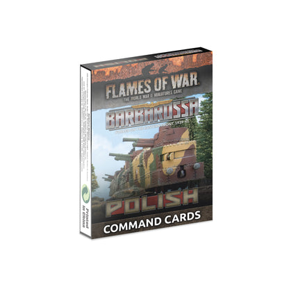 Pre-order: Polish Barbarossa Command Cards - Early War - Battlefront Miniatures - Brand New