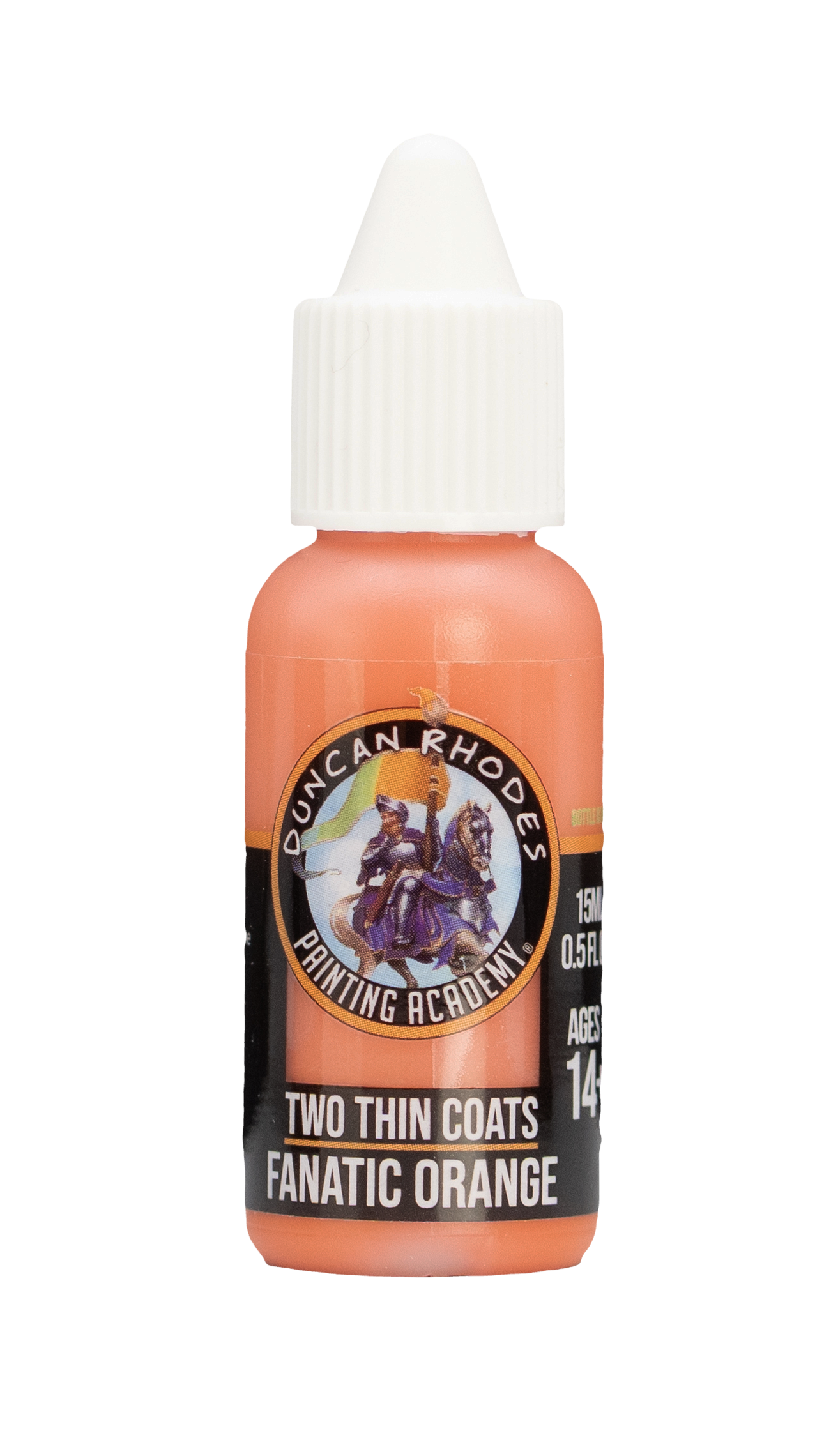 Fanatic Orange Two Thin Coats Paints Duncan Rhodes Painting Academy - 15ml