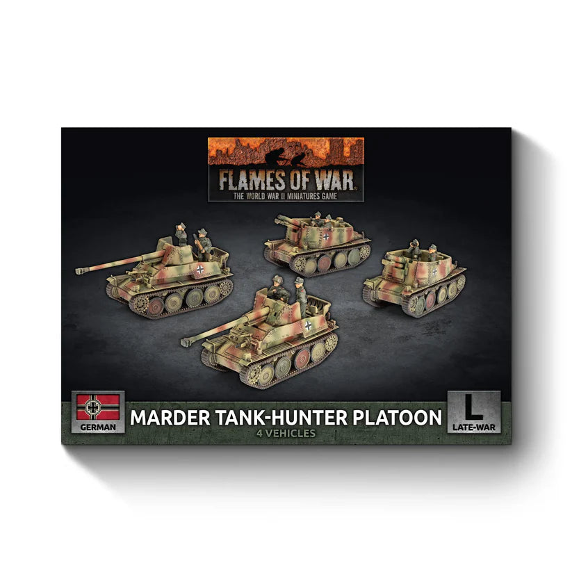 Pre-order: German Marder Tank-Hunter Platoon - Late War - Battlefront Miniatures - Brand New