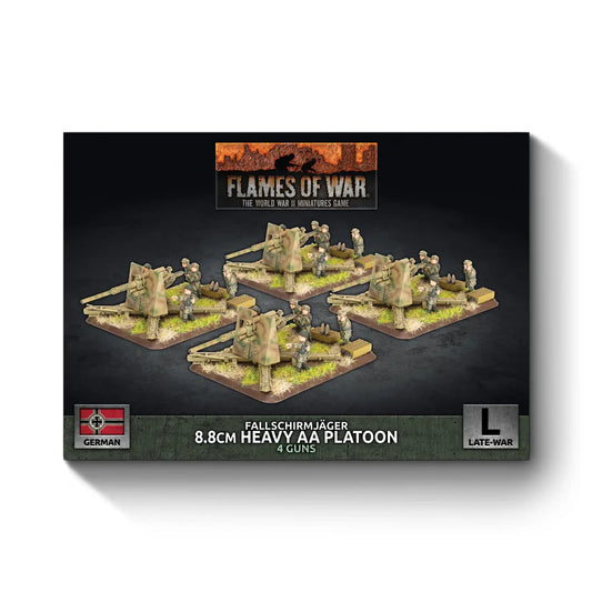Pre-order: German FJ 8.8cm Heavy AA Platoon - Late War - Battlefront Miniatures - Brand New