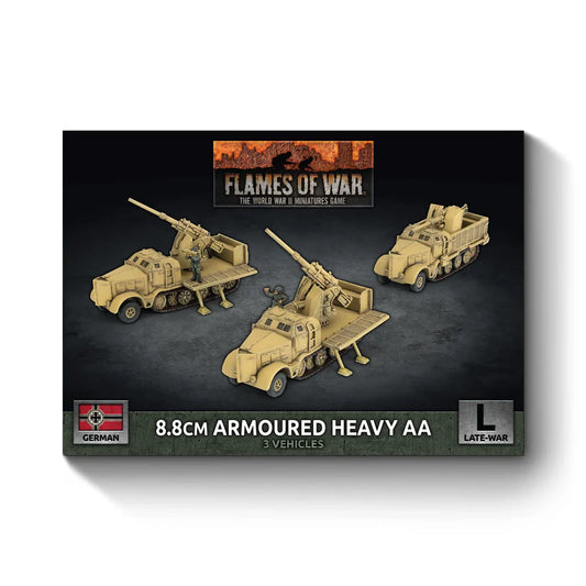 Pre-order: German 8.8cm Armoured Heavy AA - Late War - Battlefront Miniatures - Brand New