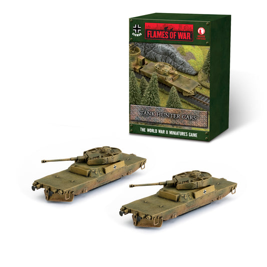 Pre-order: German Tank Hunter Train Car - Late War - Brand New - Flames of War