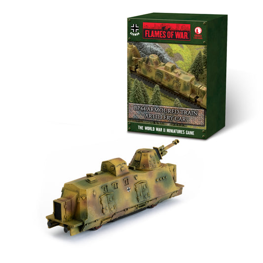 Pre-order: German BP44 Armoured Train Artillery Car - Late War - Brand New - Flames of War