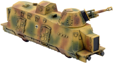 Pre-order: German BP44 Armoured Train Artillery Car - Late War - Brand New - Flames of War