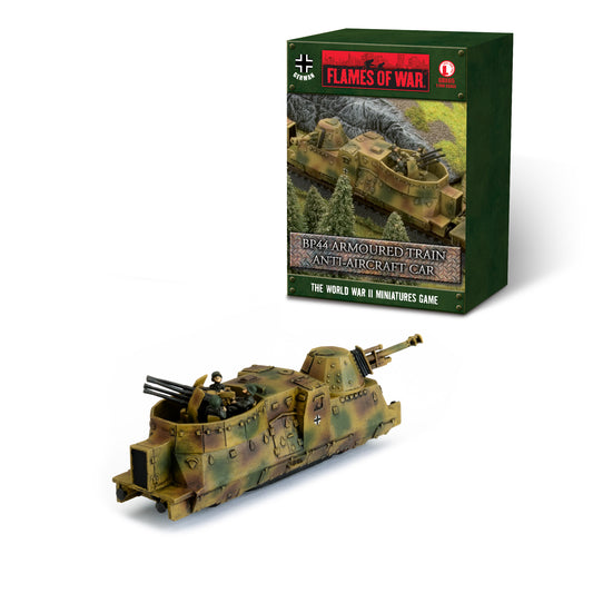 Pre-order: German BP44 Armoured Train Anti-Aircraft Car - Late War - Brand New - Flames of War