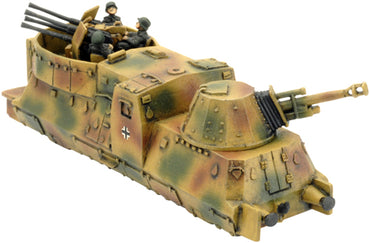 Pre-order: German BP44 Armoured Train Anti-Aircraft Car - Late War - Brand New - Flames of War