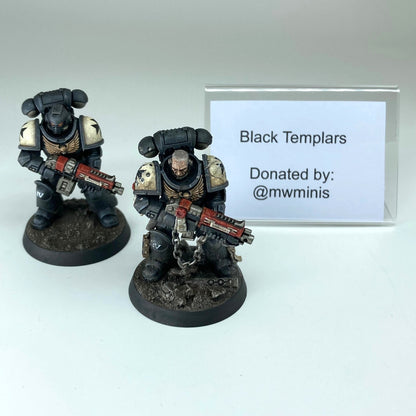 'No Pity', 'No Remorse', 'No Fear' Black Templars - Donated By Mwminis (MFMH)
